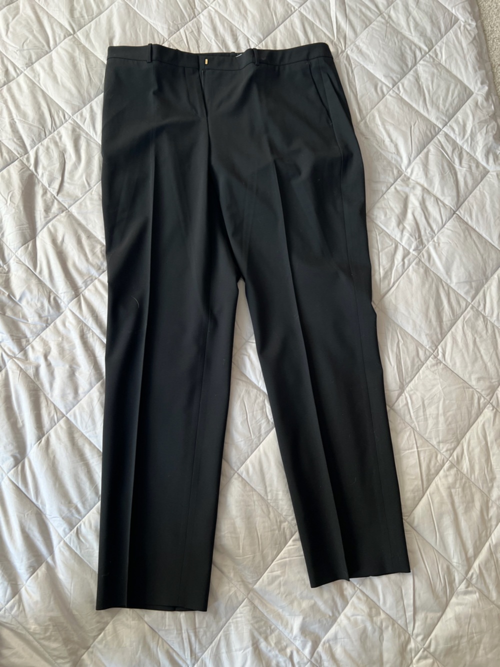 Hugo Boss Women’s Black Dress Lightweight Wool Pants Front